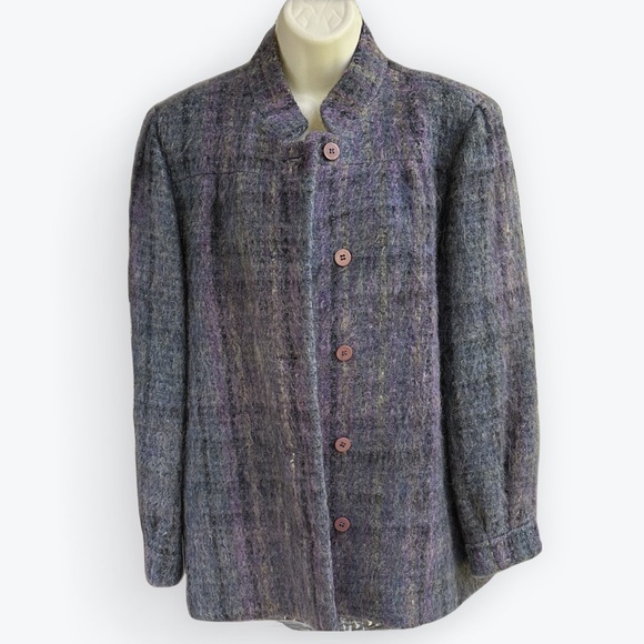 Vintage Lavender French Designer Coat - Picture 1 of 16